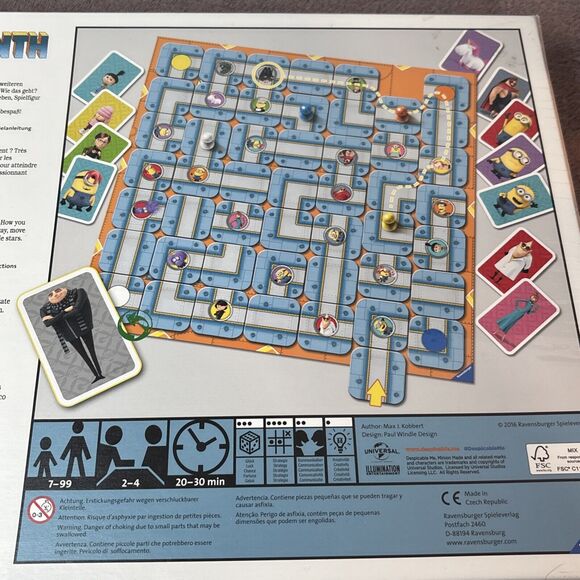 Rare NEW Ravensburger Despicable Me Labyrinth Game Illumination Minions - SEALED - Picture 8 of 8